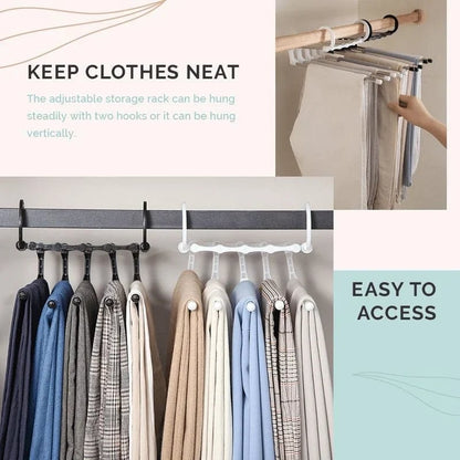 (🔥Hot Sale NOW- SAVE 48% OFF) Multifunctional Pants Rack(BUY 2 FREE SHIPPING NOW!)