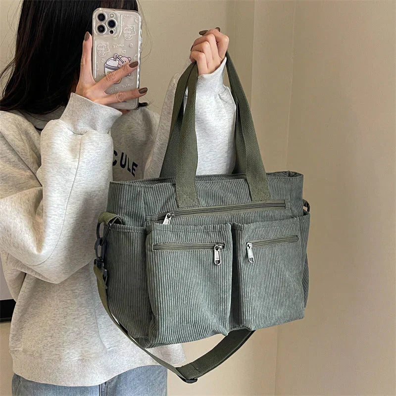 JingYue™🎄 Christmas Sale 🔥 2025 New Women's Solid Colour Double Zip Bag